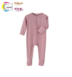 Longsleeve Baby Romper With Footie